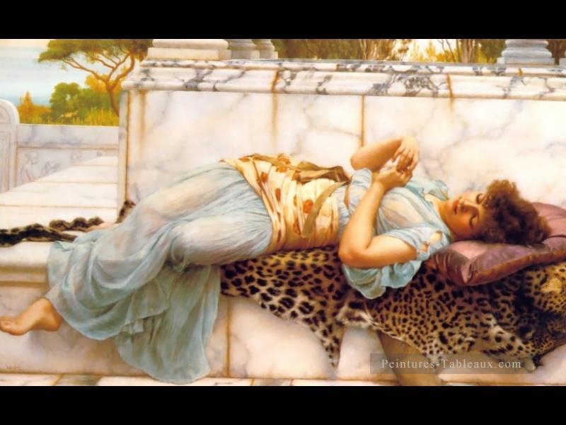 La femme néoclassique de Betrothed 1892 John William Godward Peintures à l'huile